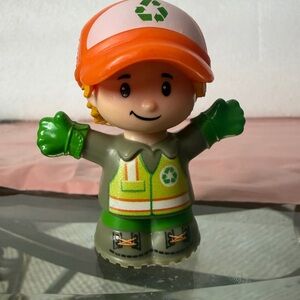 Fisher Price little People Recycling Worker Toy Figure